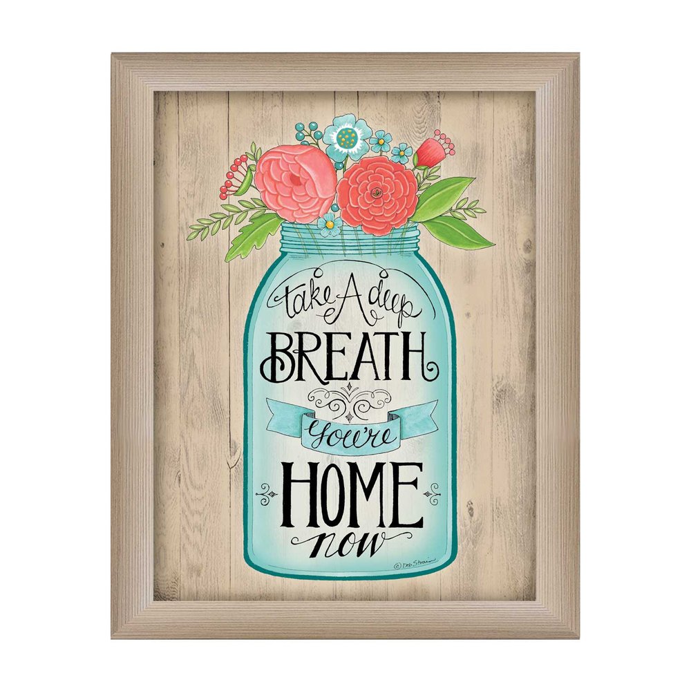 Youre Home Now Brown Framed Print Wall Art — view 1