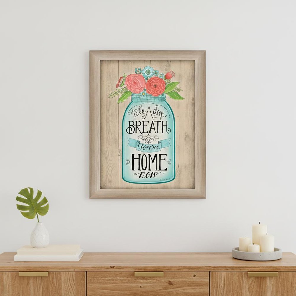 Youre Home Now Brown Framed Print Wall Art — view 4