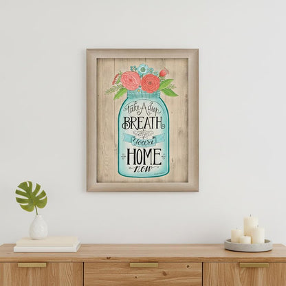 Youre Home Now Brown Framed Print Wall Art
