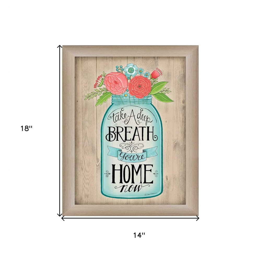 Youre Home Now Brown Framed Print Wall Art — view 3