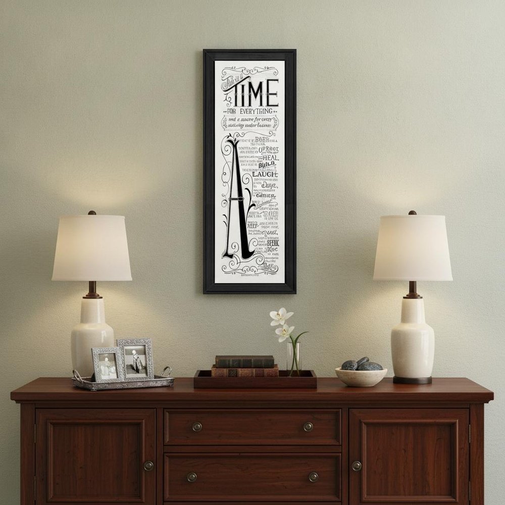 Time for Everything Black Framed Print Wall Art — view 4