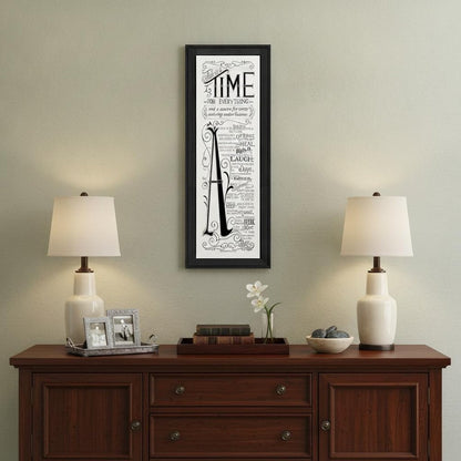 Time for Everything Black Framed Print Wall Art