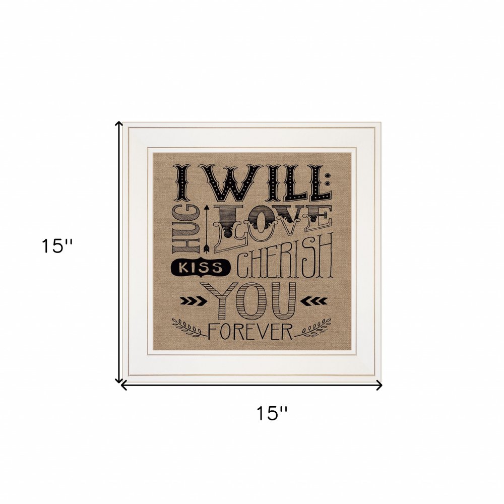 Forever 1 White Framed Print Wall Art — view 4