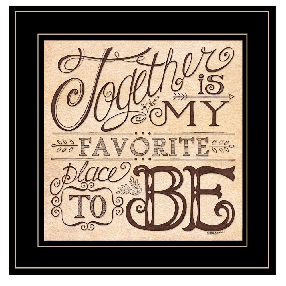 Together 3 Black Framed Print Wall Art — view 1