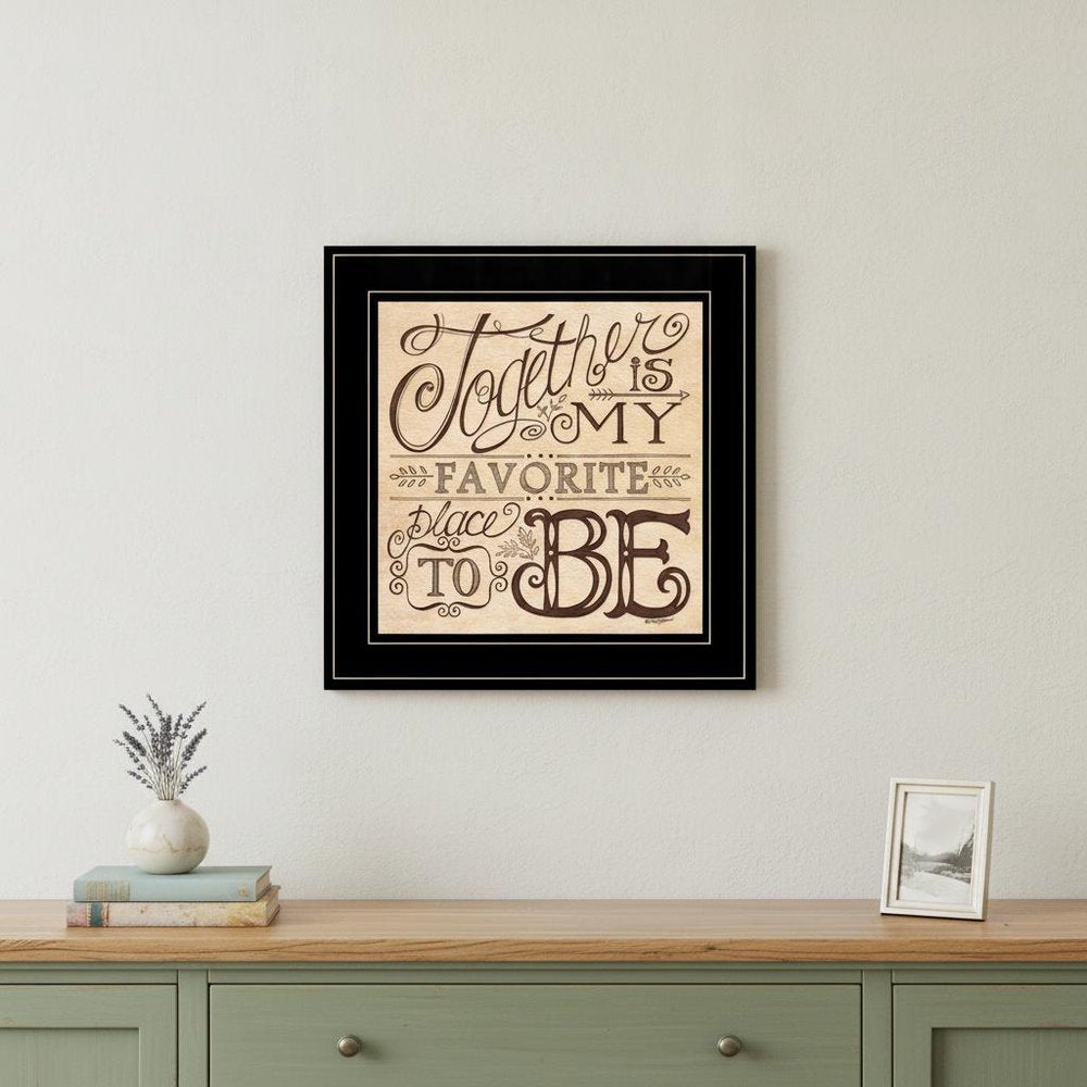 Together 3 Black Framed Print Wall Art — view 3