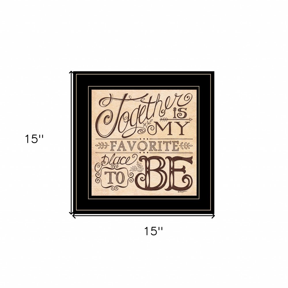 Together 3 Black Framed Print Wall Art — view 2