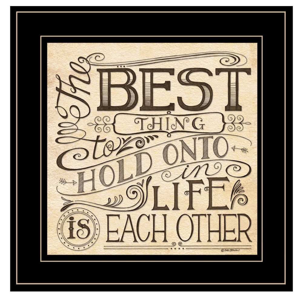 Each Other 3 Black Framed Print Wall Art — view 2
