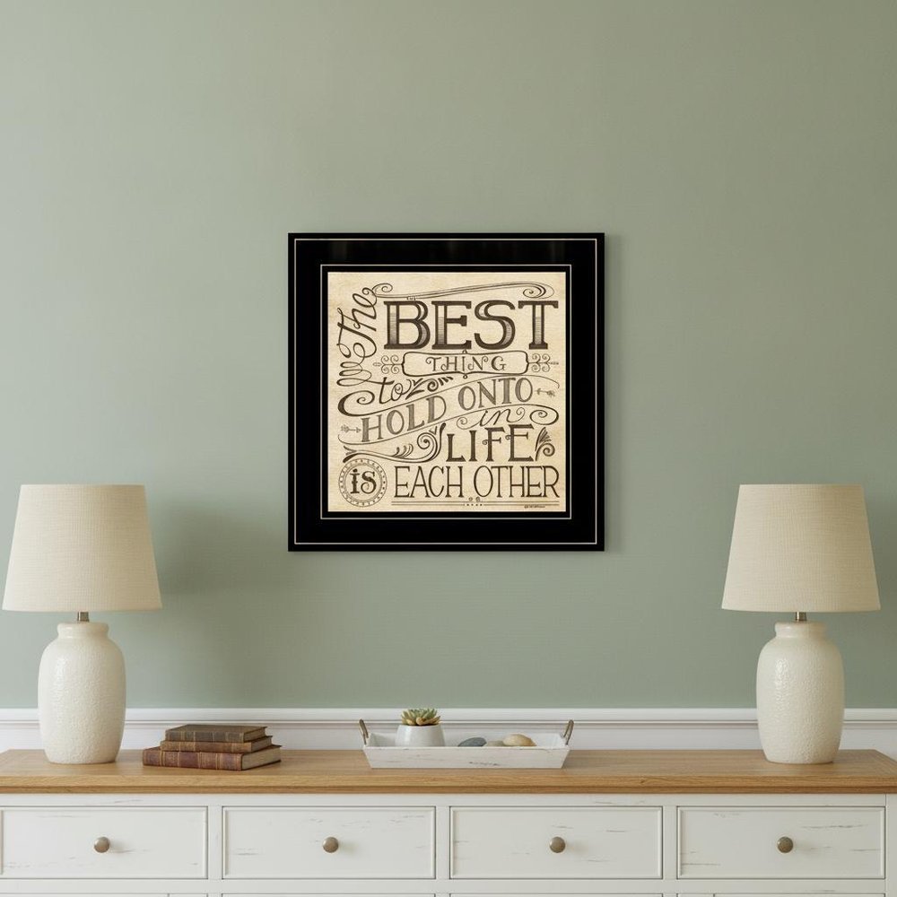 Each Other 3 Black Framed Print Wall Art — view 4