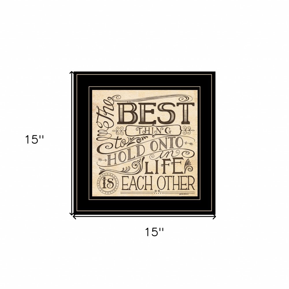Each Other 3 Black Framed Print Wall Art — view 5