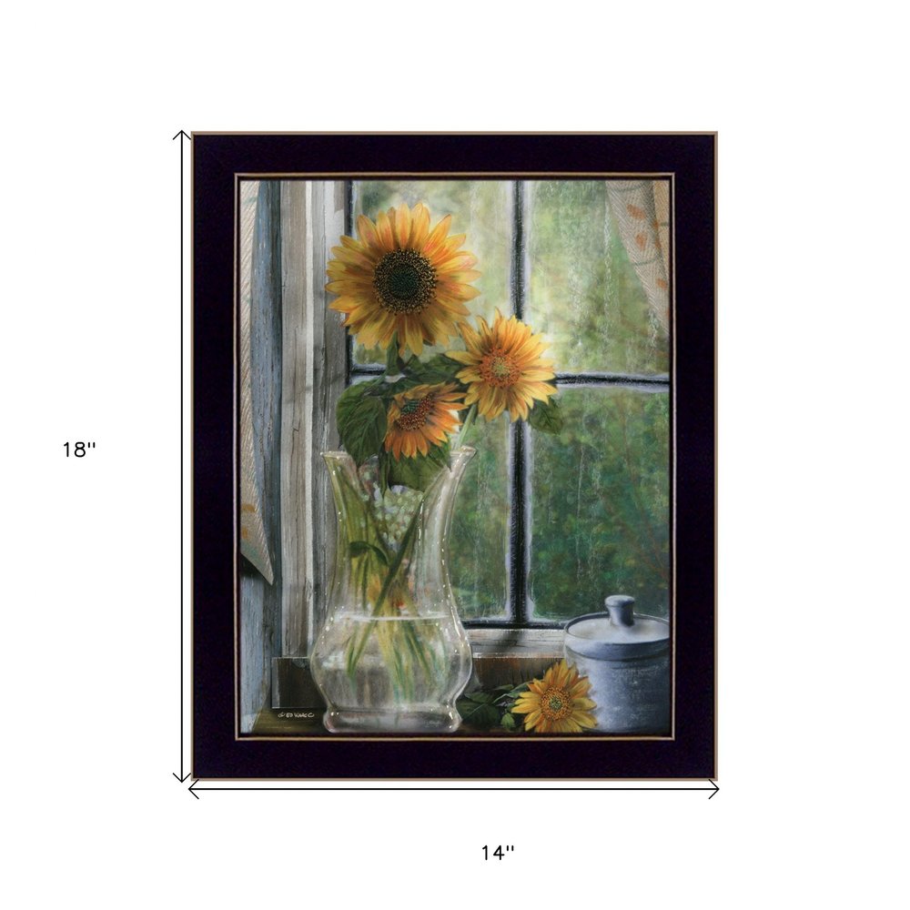 Morning Flower 1 Black Framed Print Wall Art — view 4