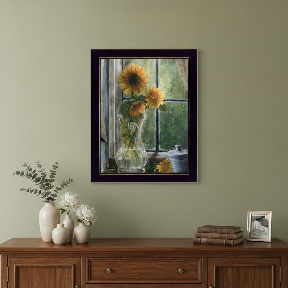 Morning Flower 1 Black Framed Print Wall Art — view 5