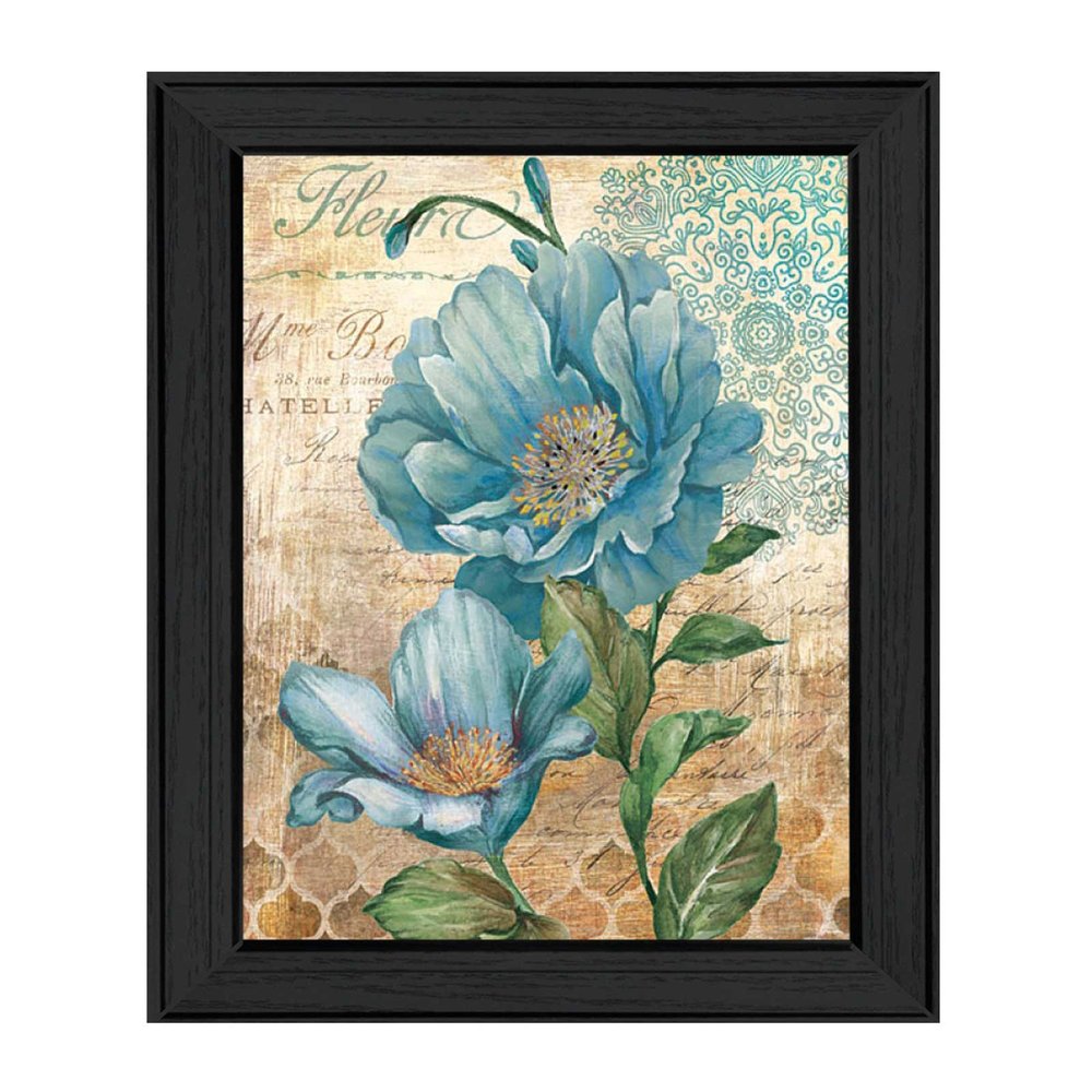 Paris Blue I Black Framed Print Wall Art — view 2