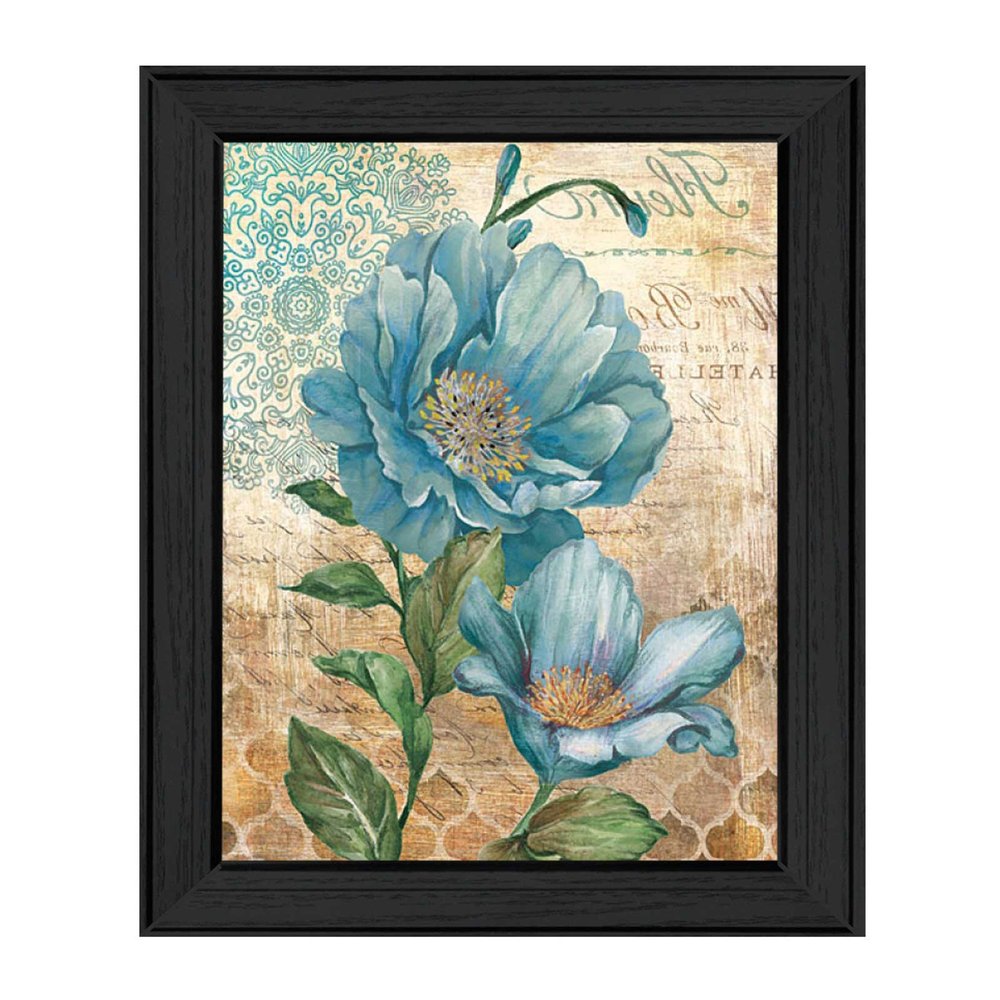 Paris Blue I Black Framed Print Wall Art — view 8