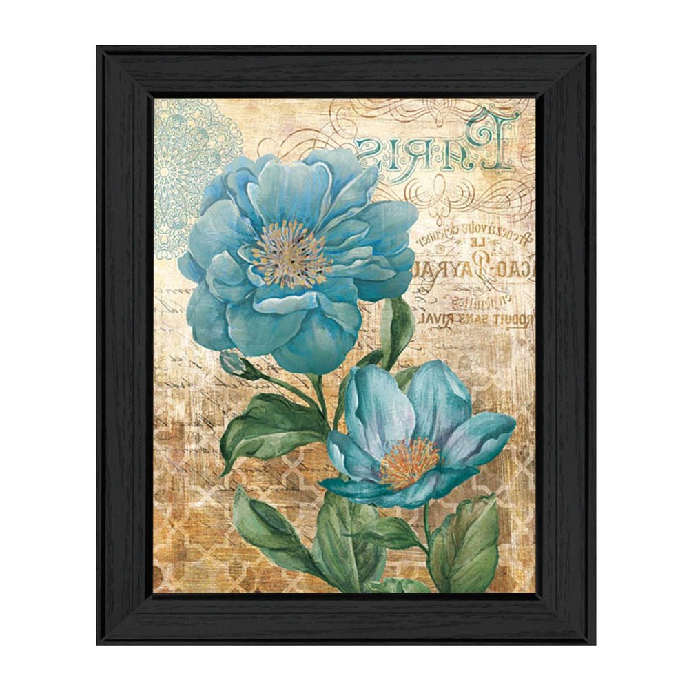 Paris Blue II Black Framed Print Wall Art — view 3
