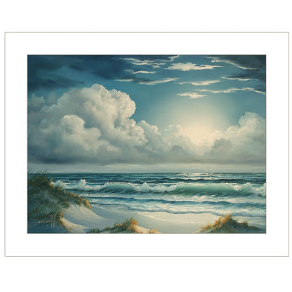 Moon Glow 1 White Framed Print Wall Art HomeRoots