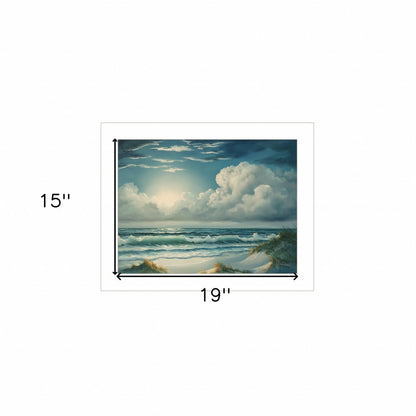 Moon Glow 1 White Framed Print Wall Art HomeRoots