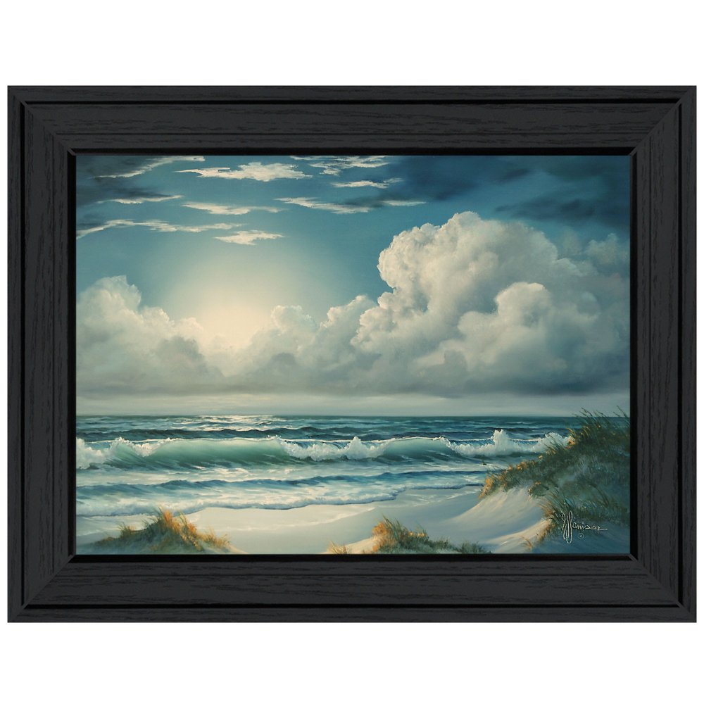 Moon Glow 2 Black Framed Print Wall Art HomeRoots