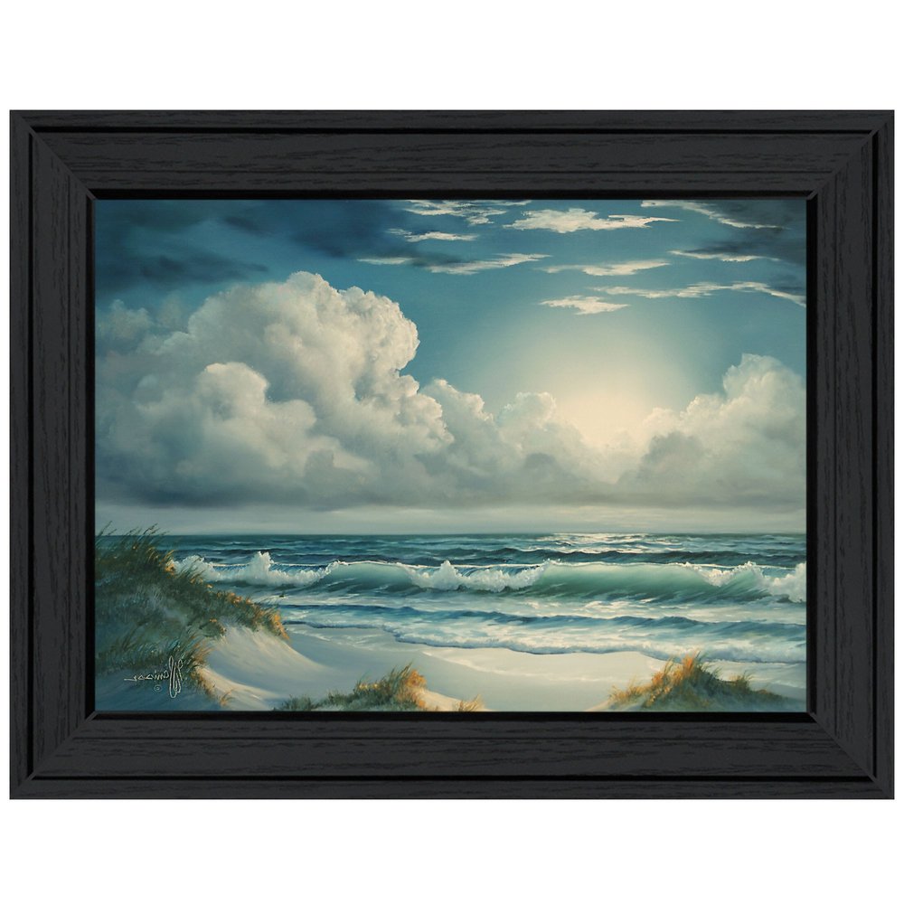 Moon Glow 2 Black Framed Print Wall Art — view 3