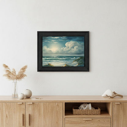 Moon Glow 2 Black Framed Print Wall Art HomeRoots