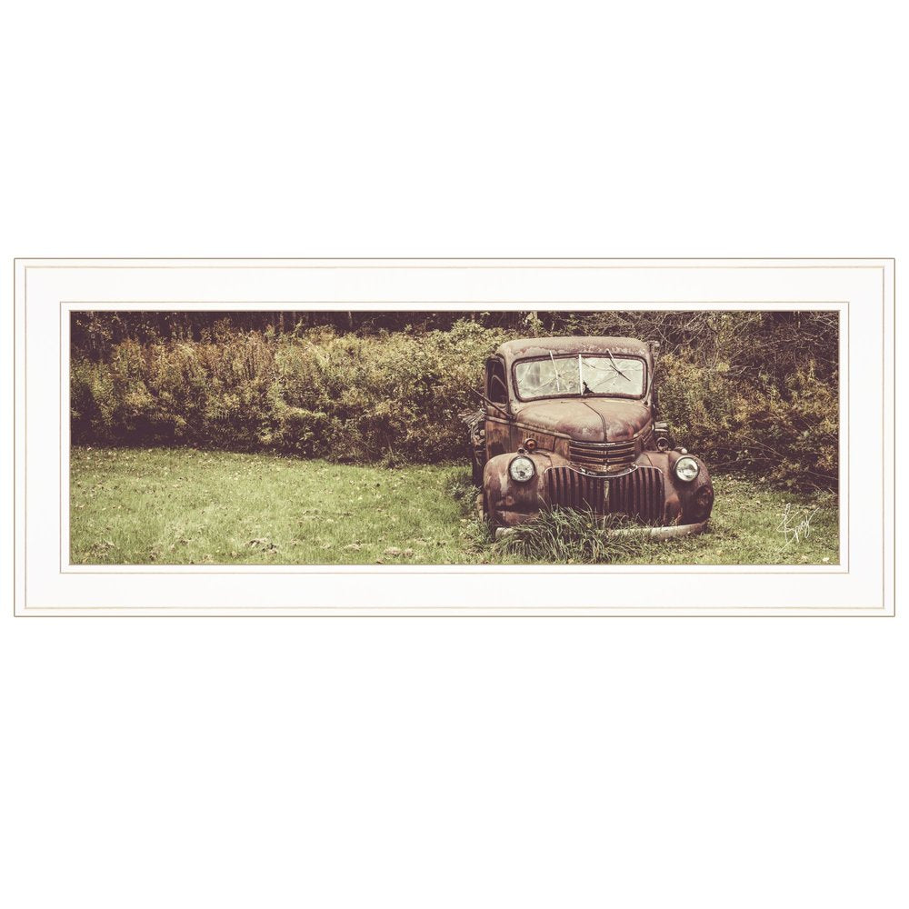 Rusty Clearing 1 White Framed Print Wall Art — view 1