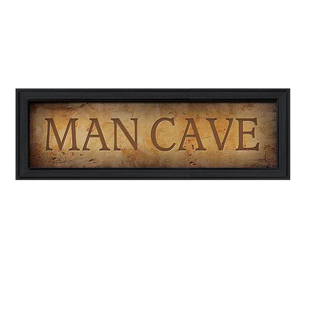 Man Cave 2 Black Framed Print Wall Art HomeRoots