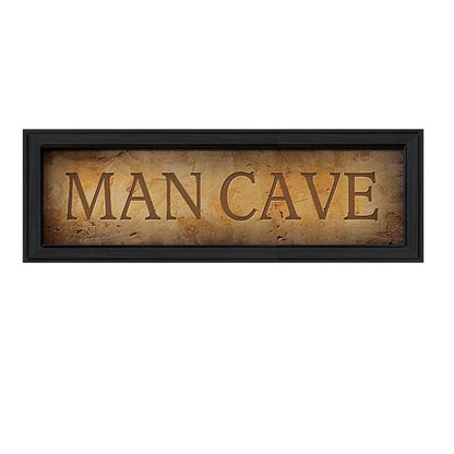 Man Cave 2 Black Framed Print Wall Art HomeRoots