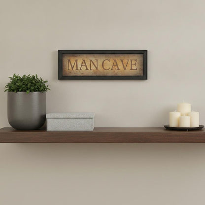 Man Cave 2 Black Framed Print Wall Art HomeRoots
