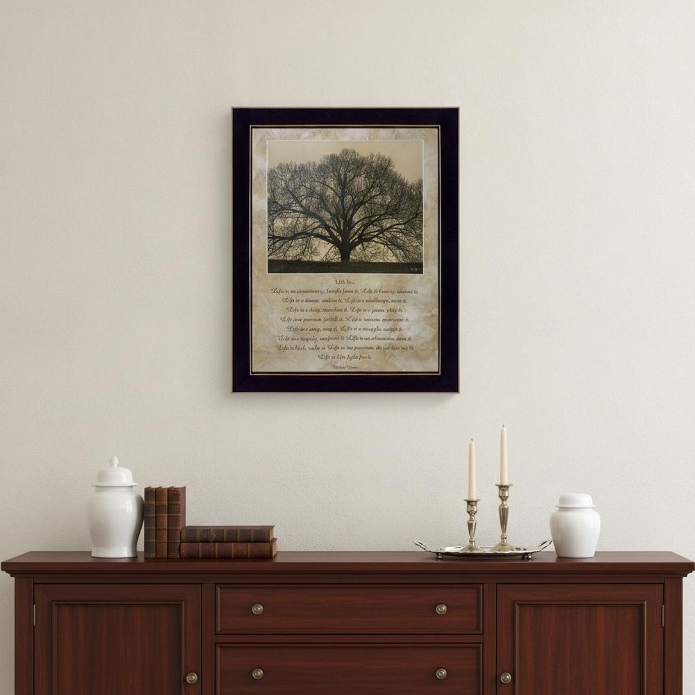 Life Is 10 Black Framed Print Wall Art — view 4