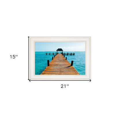 Pier White Framed Print Wall Art HomeRoots