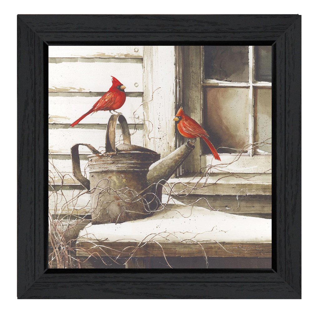 Waiting For Spring Black Framed Print Wall Art — view 1