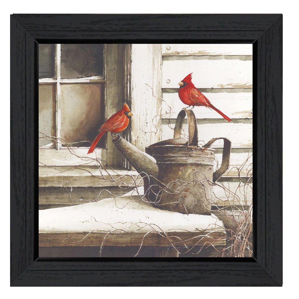 Waiting For Spring Black Framed Print Wall Art — view 3