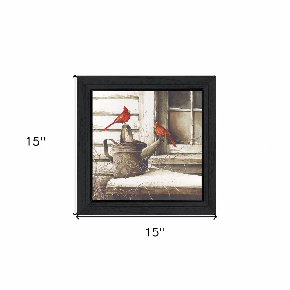 Waiting For Spring Black Framed Print Wall Art — view 4