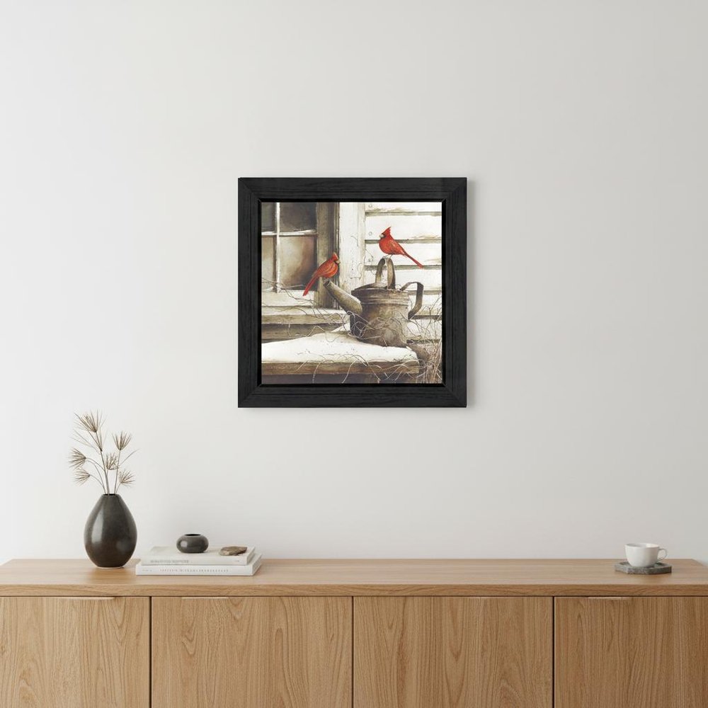 Waiting For Spring Black Framed Print Wall Art — view 5