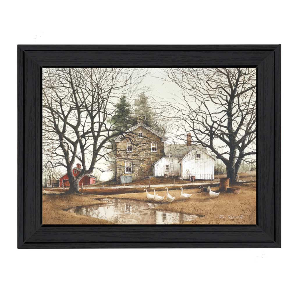 Cold Swim Black Framed Print Wall Art — view 2