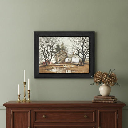 Cold Swim Black Framed Print Wall Art HomeRoots