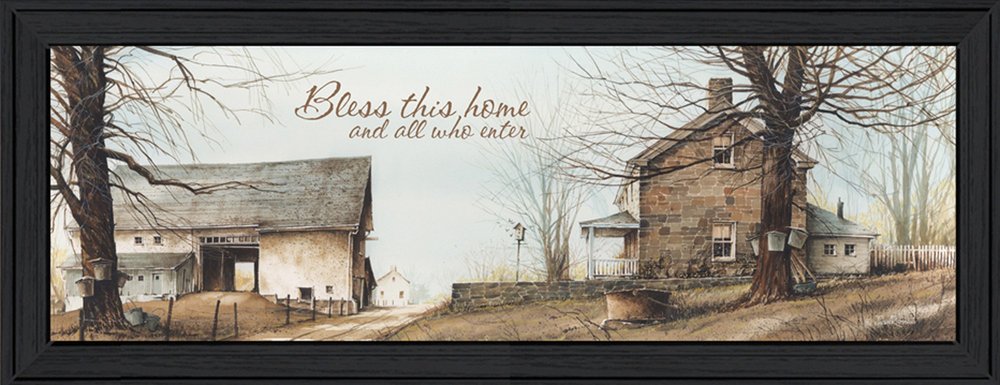 Bless This Home 1 Black Framed Print Wall Art — view 1