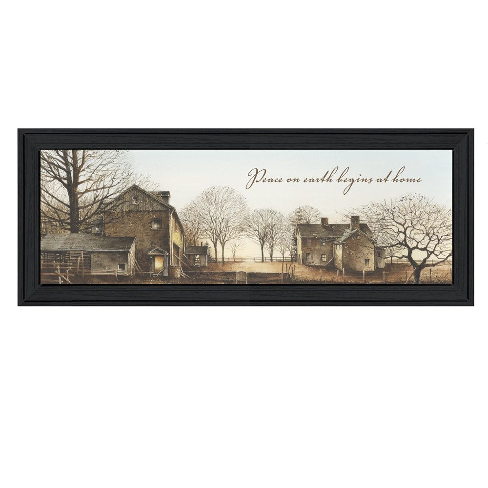 Peace On Earth 1 Black Framed Print Wall Art HomeRoots