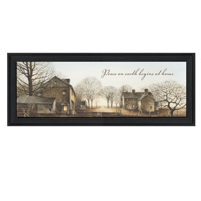 Peace On Earth 1 Black Framed Print Wall Art HomeRoots
