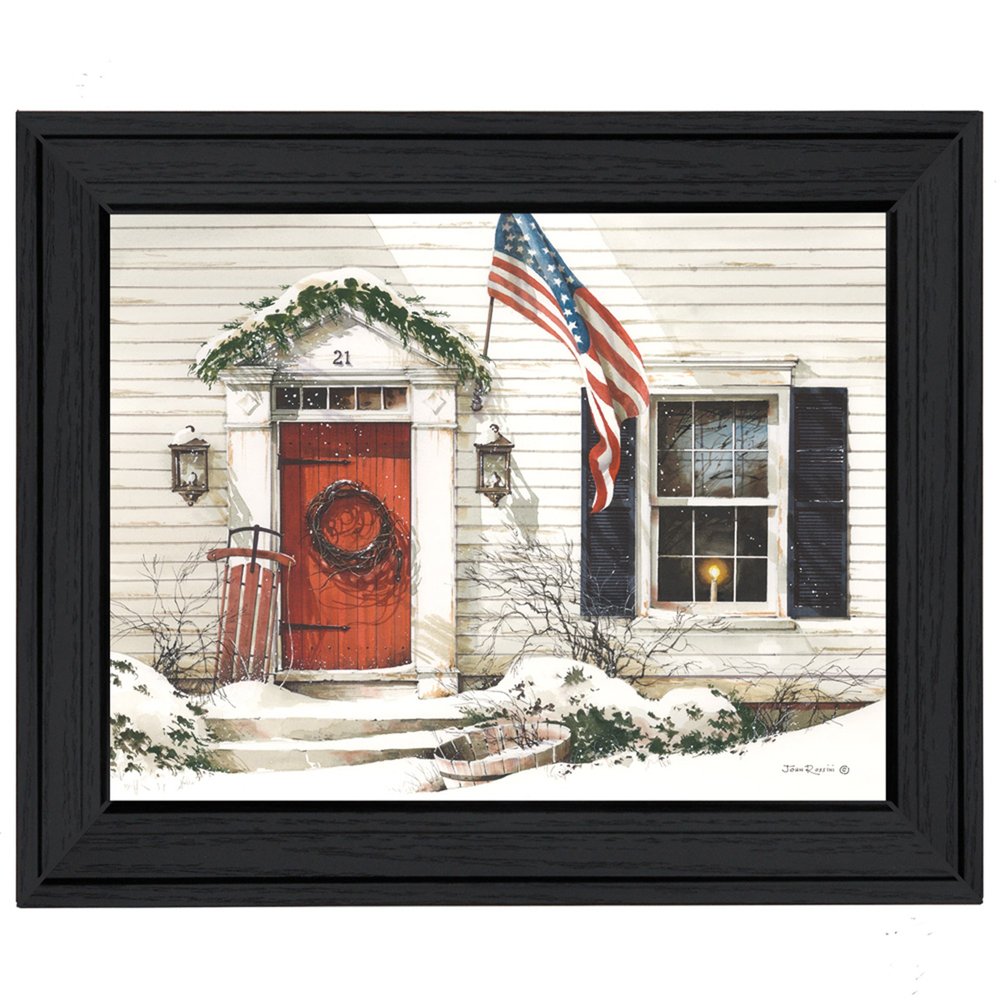Main Street 2 Black Framed Print Wall Art — view 1