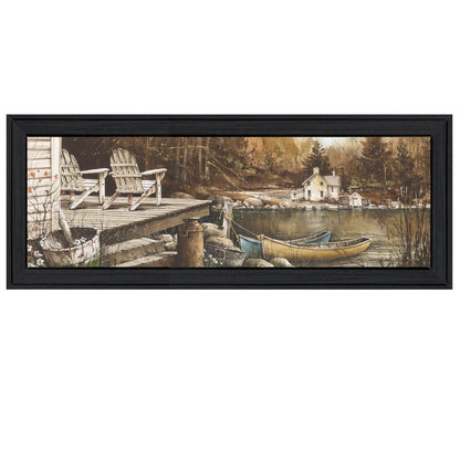 Lounging Black Framed Print Wall Art HomeRoots