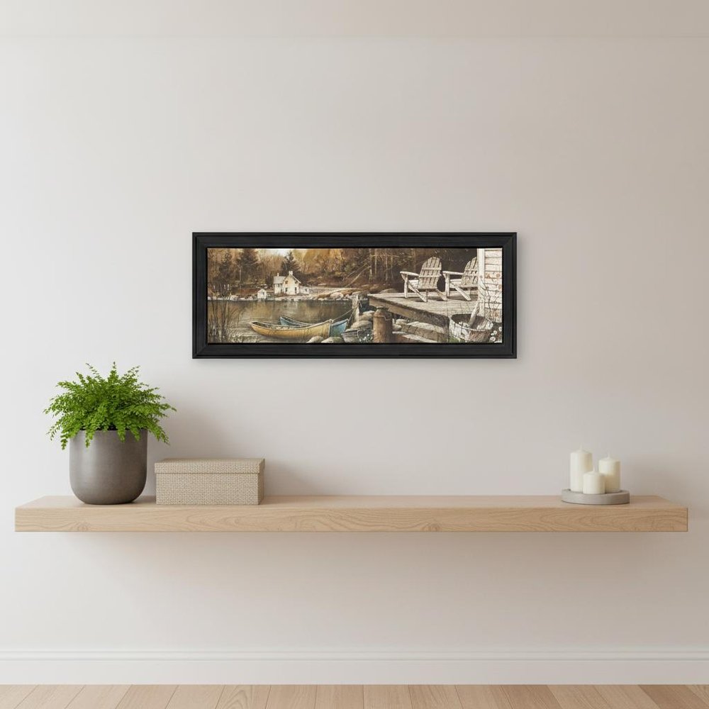 Lounging Black Framed Print Wall Art HomeRoots