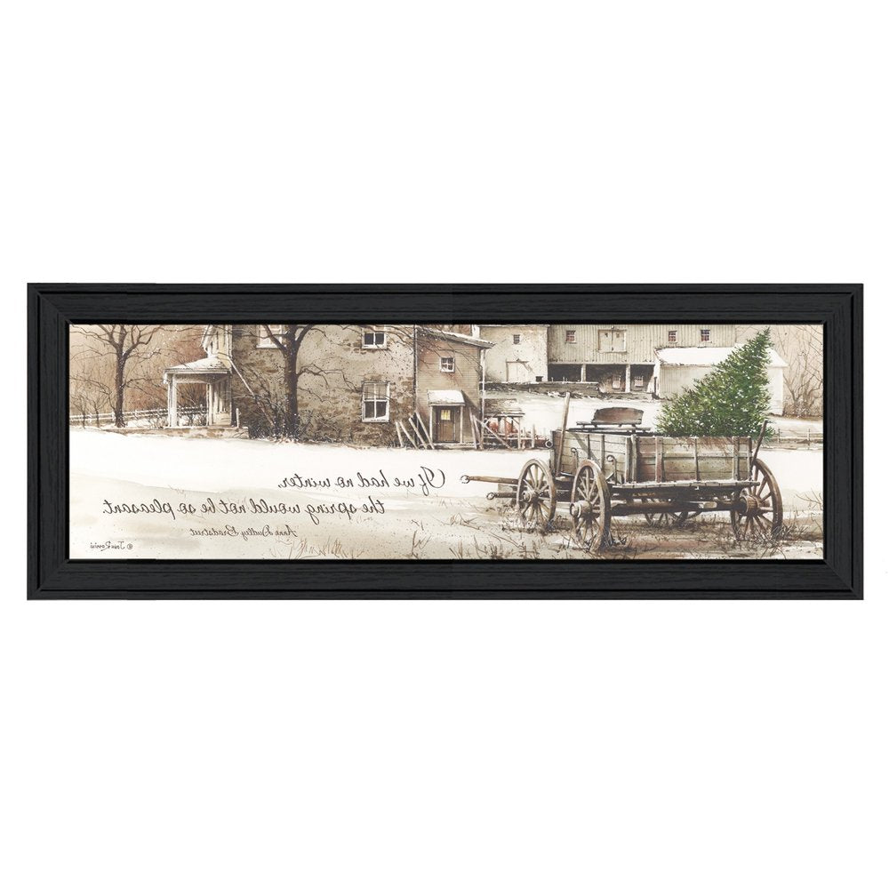 Winter Black Framed Print Wall Art HomeRoots