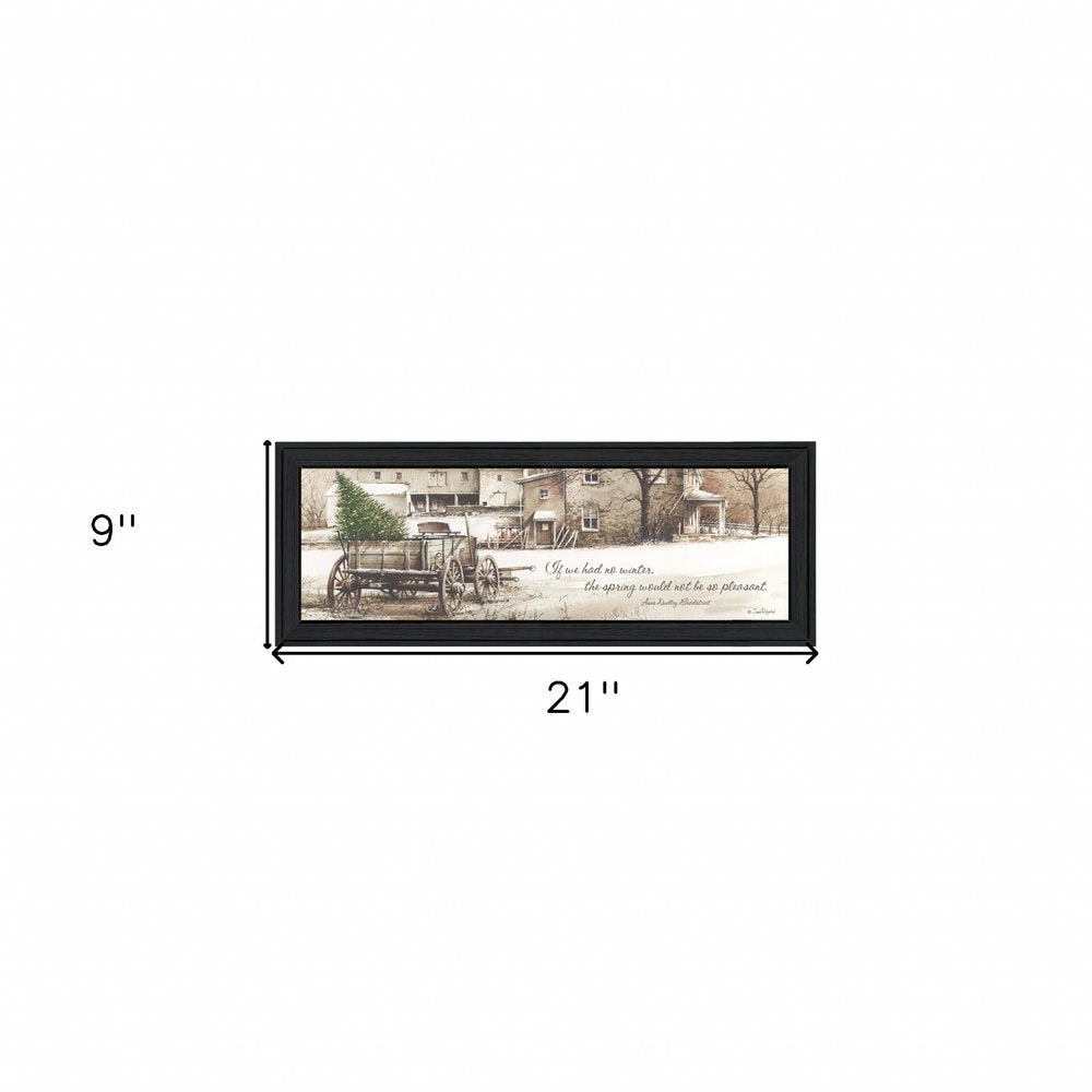 Winter Black Framed Print Wall Art HomeRoots