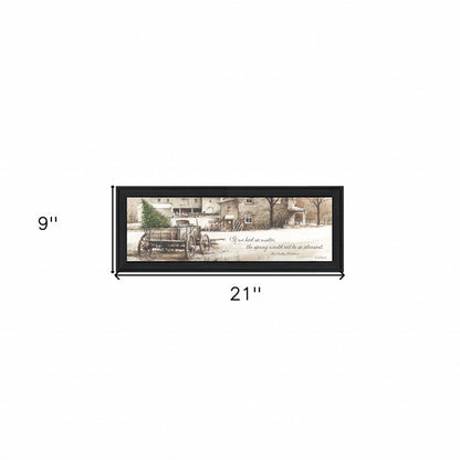 Winter Black Framed Print Wall Art HomeRoots