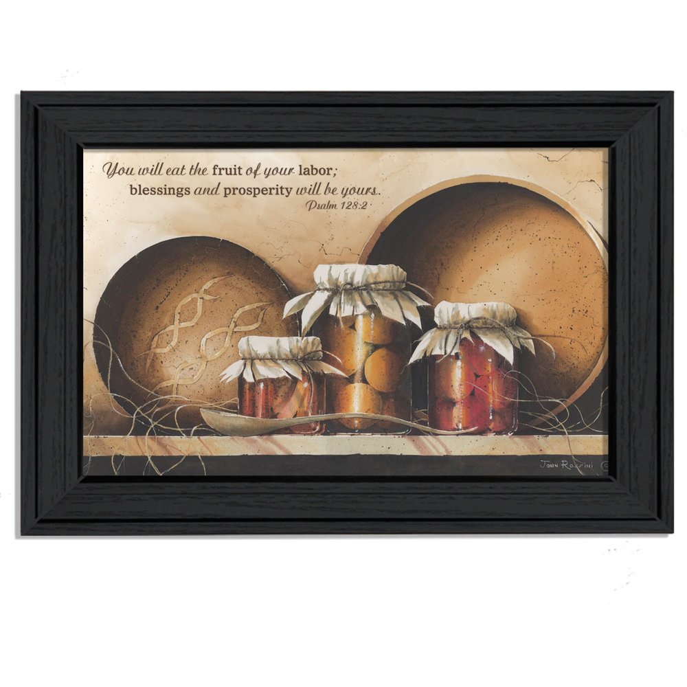 Blessings and Prosperity 1 Black Framed Print Wall Art HomeRoots