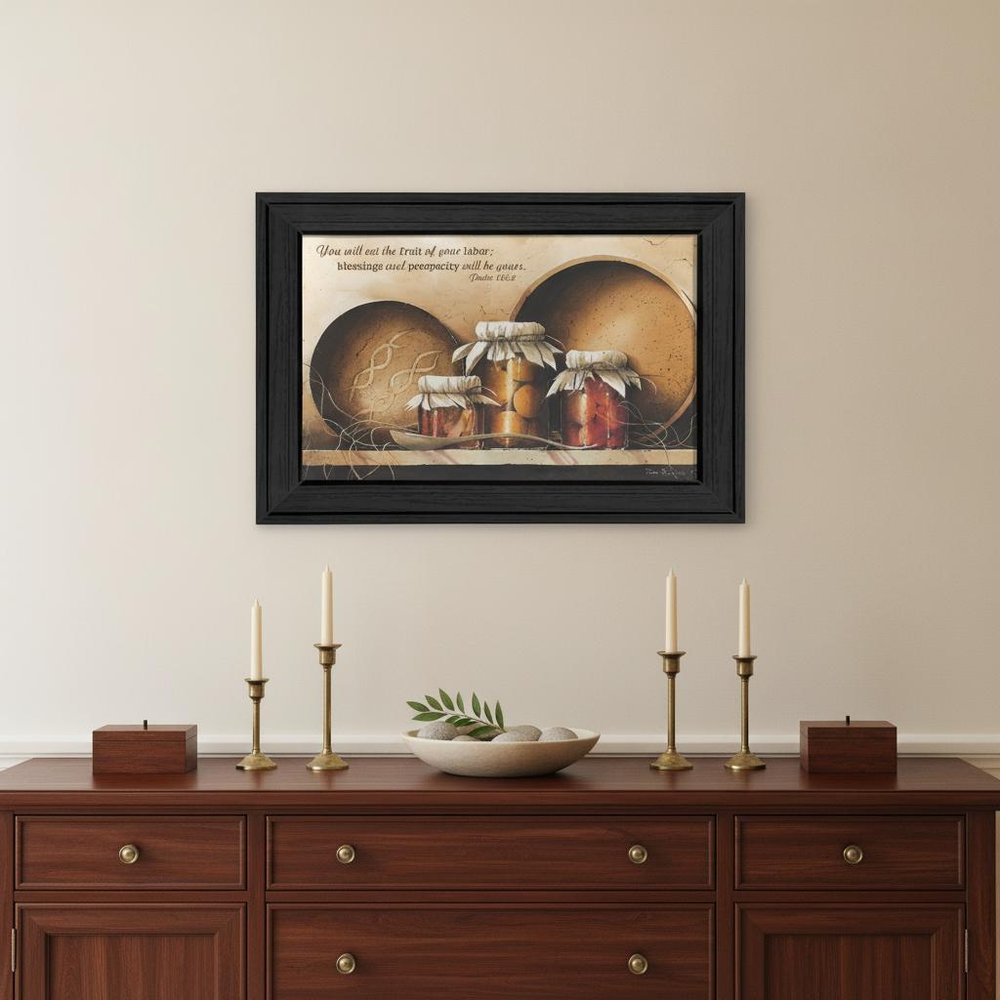 Blessings and Prosperity 1 Black Framed Print Wall Art — view 5