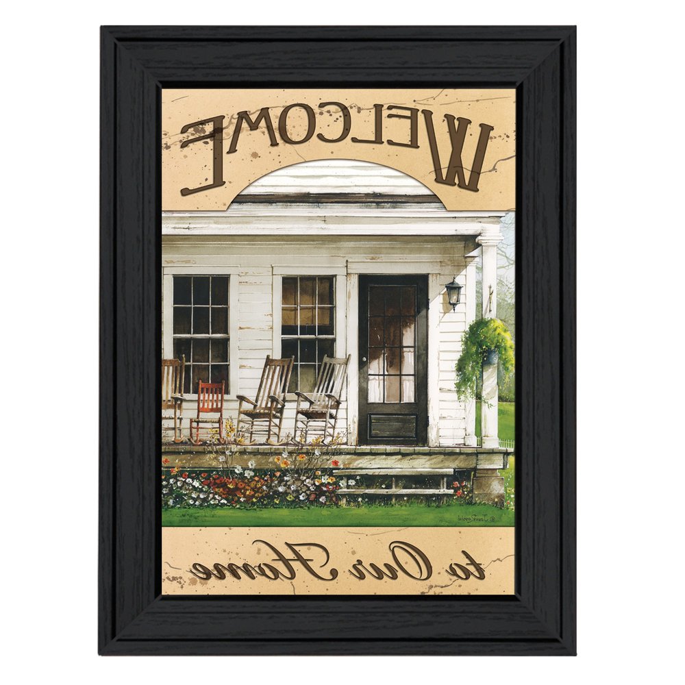 Welcome to Our Home 1 Black Framed Print Wall Art HomeRoots