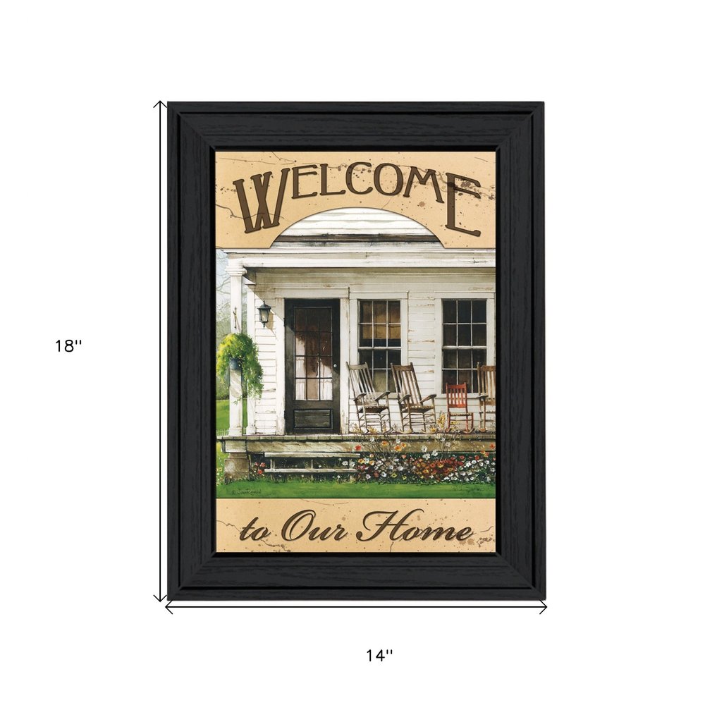 Welcome to Our Home 1 Black Framed Print Wall Art — view 4