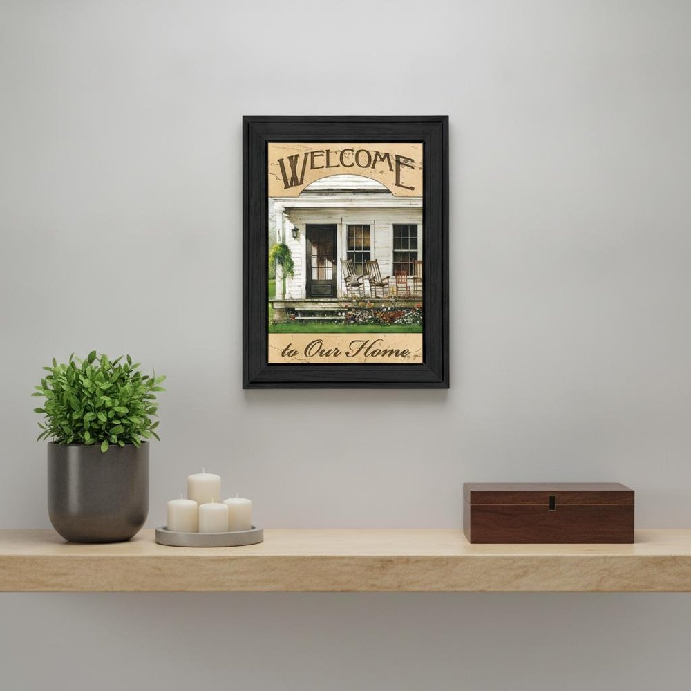 Welcome to Our Home 1 Black Framed Print Wall Art — view 5