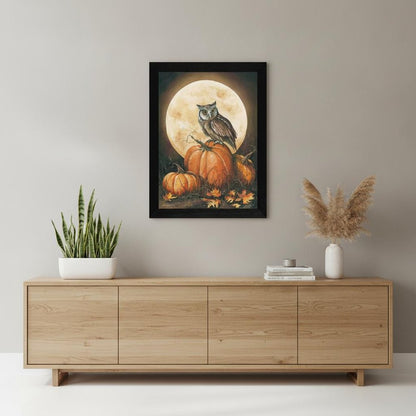 In the Pumpkin Patch Black Framed Print Wall Art HomeRoots